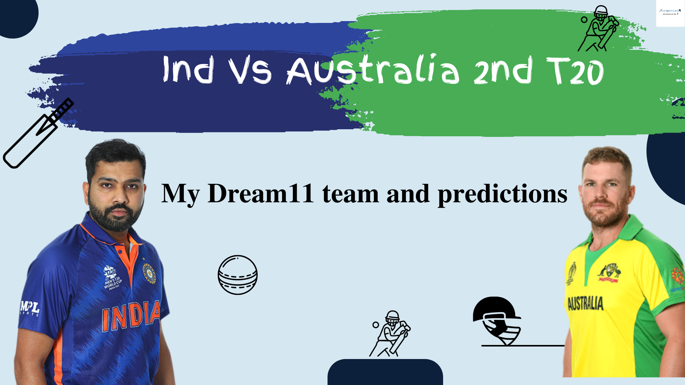 India Vs Australia 2nd T20 Dream11 Team